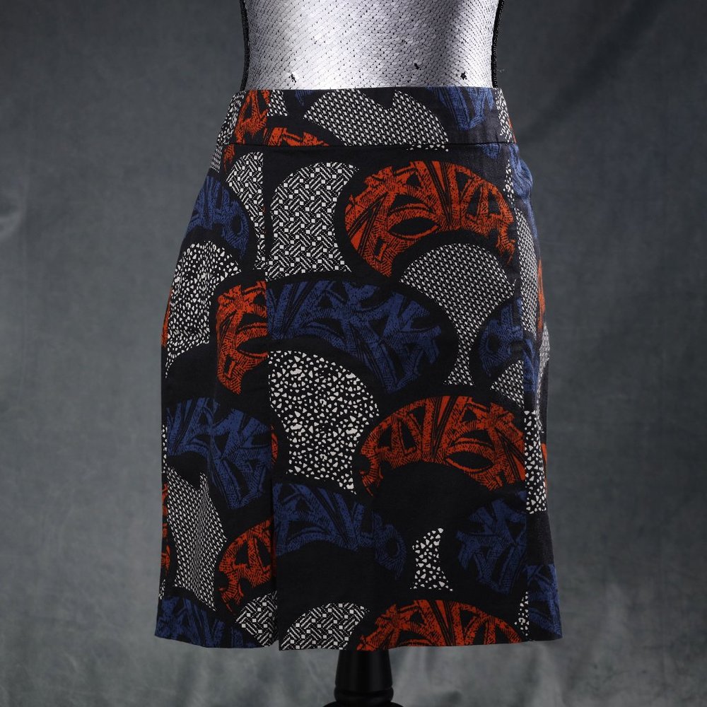 ETAM abstract print mini skirt - MADE IN FRANCE - sz 8  .